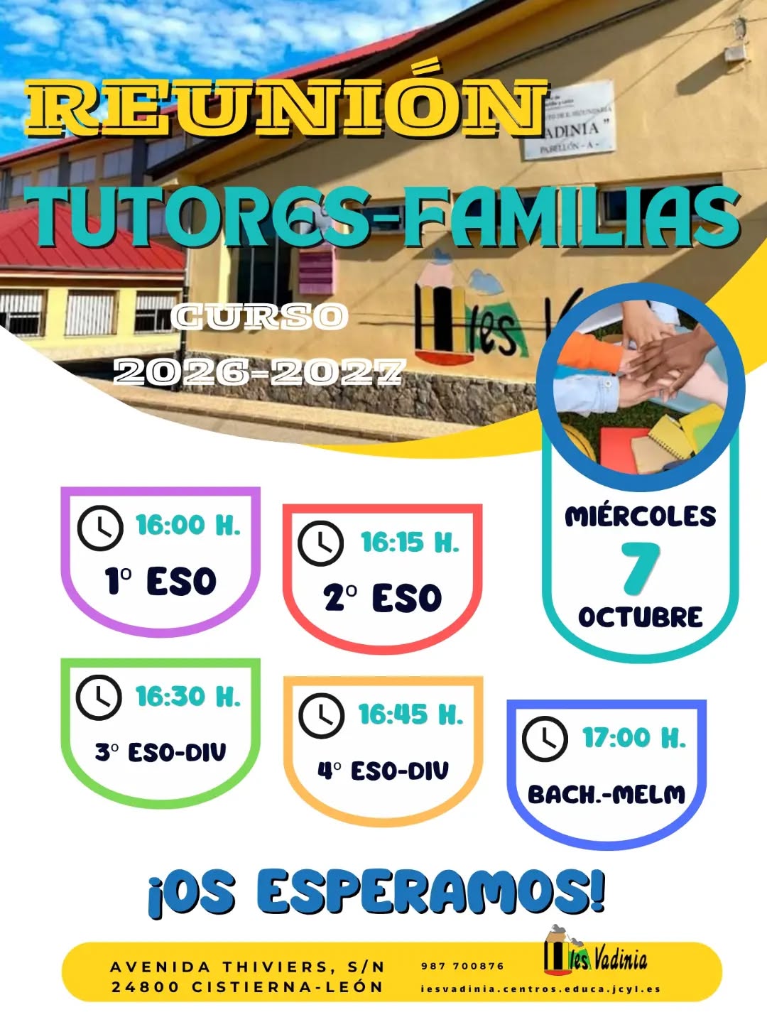 Información fechas reuniones 26-27